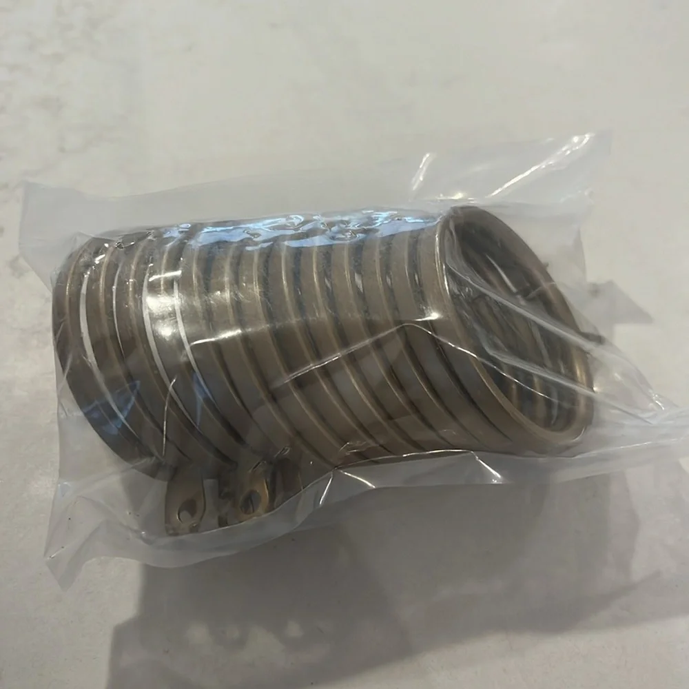 Meriville Gold 2” Curtain Rings - Picture 1 of 3